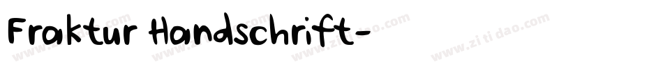 Fraktur Handschrift字体转换